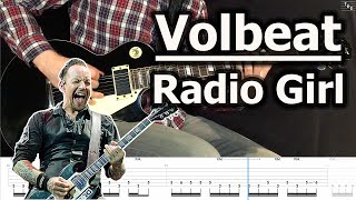 Volbeat - Radio Girl (Guitar Cover Tutorial with Tab)