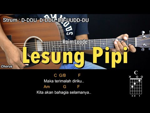 Lesung Pipi - Raim Laode | Tutorial Chord Gitar Mudah dan Lirik