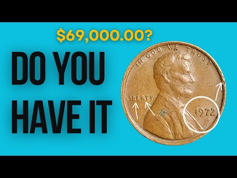 US 1972 No Mint Mark One Cent Coins - United States Lincoln Penny Coins #money #pennyworthmillions