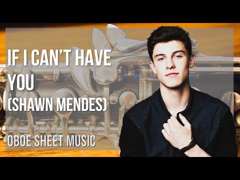 Oboe Sheet Music: How to play If I Can't Have You by Shawn Mendes