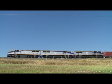 SCT/SBR 7922V Container Freight - PoathTV Australian Trains & Railways