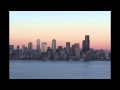 West Seattle sunset reflecting on the city - Telemann Overture Burlesque Mezzetin en Turc