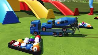 TRANSPORT OF COLORS ! NEW MIXER TRUCKS TRANSPORT WITH MAN TRUCKS! Farming Simulator