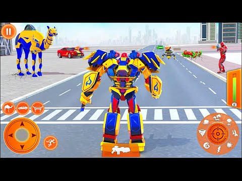 Police Camel Flying Car Robot Transforming Game 2023 - Android iOS Gameplay