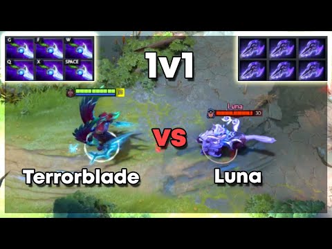Terrorblade Diffusal x6 vs Luna Mage Slayer x6 | Level 30 Dota 2 1v1 | Who Will Win?