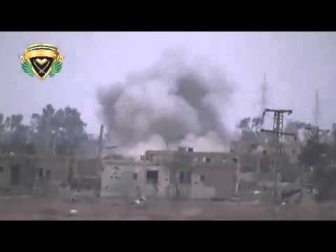 استهداف  قوات النظام بقاذف بي 9 من قبل لواء البتار في الفرقة 17 في محافظة الرقة