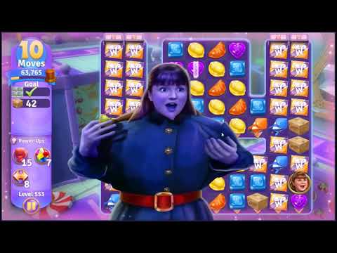 Wonka's World of Candy Level 553 - NO BOOSTERS + FULL STORY 🍫 | SKILLGAMING ✔️