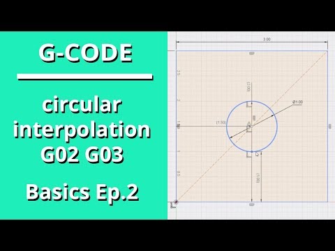 G-Code Basics, Ep. 2 - Circular Interpolation G02 G03