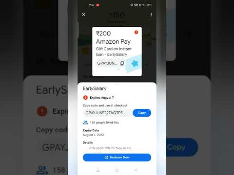 Rs 200 Amazon Pay Gift Card On Instant loan- Early salary|#shorts