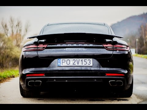 2017 Porsche Panamera Turbo - hard launch control start and acceleration!