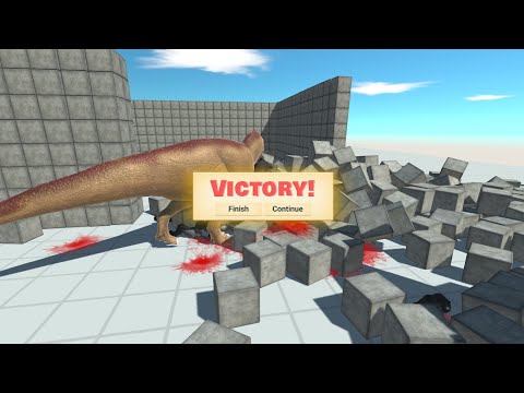 T-Rex vs Triceraptor |Animal Revolt Battle Simulator| Jurassic World Evolution