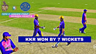 KKR vs RR match - 47 Highlights | Tata ipl 2022 Highlights | Tech Gaming