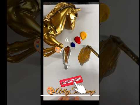 How to make Gold Colour | #colormixing | #paintmixing #shorts #art #trending