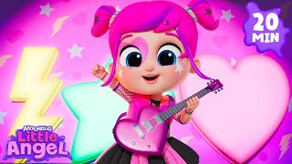 Download lagu Pink Rock Band Show! 🎸✨ Sing Along Fun | Little Angel Kids Songs & Nursery Rhymes mp3