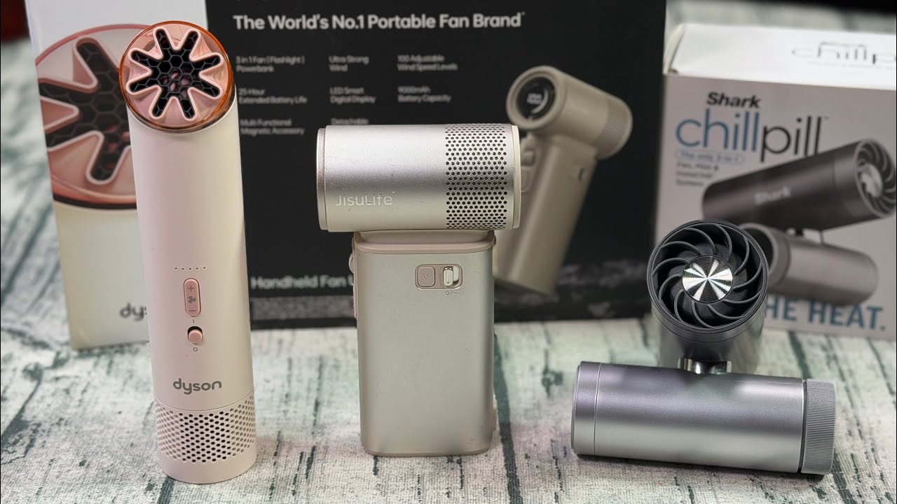 Dyson HushJet Mini / Shark Chill Pill / Jisulife Pro - What's The Best Portable Fan?