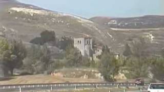 preview picture of video 'View of Quintanavides, Spain's church from A-62. 8/30/99.'