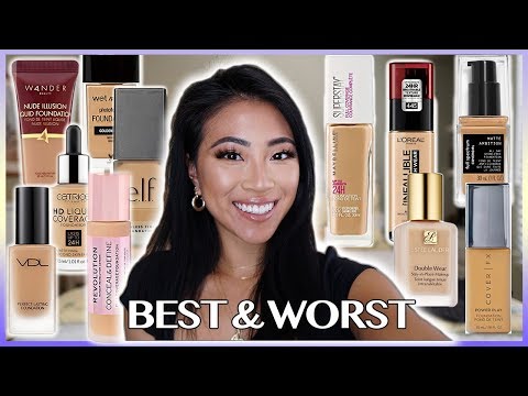 5 BEST & WORST FOUNDATIONS FOR OILY SKIN! | Drugstore & High End Video