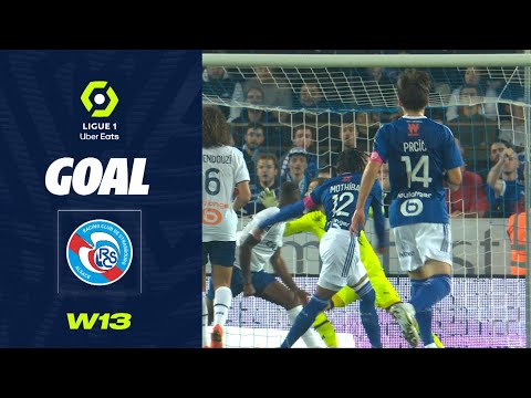 Goal Lebo MOTHIBA (76' - RCSA) RC STRASBOURG ALSACE - OLYMPIQUE DE MARSEILLE (2-2) 22/23