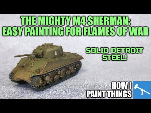 Wash & Drybrush: Super Easy US Armor for Flames of War [How I Paint Things]