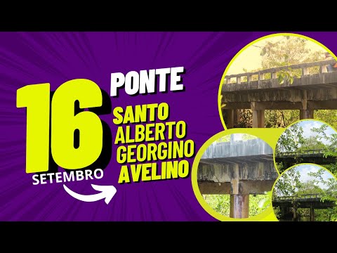 PONTE SANTO ALBERTO EM ESTADO CRÍTICO, IMAGENS MOSTRAM RACHADURAS E FERRAGENS EXPOSTAS