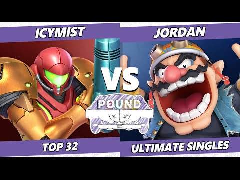 Pound 2022 Top 32 - IcyMist (Samus) Vs. Jordan (Wario, Sephiroth) SSBU Smash Ultimate Tournament