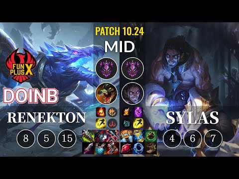 FPX Doinb Renekton vs Sylas Mid - KR Patch 10.24