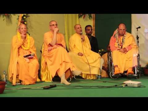 HH Jayapataka Swami, HH Radhanath Swami, HH Niranjana Swami, HH Kavichandra Swami Devotee Care 2014