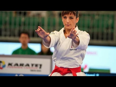 Sandra Sanchez Jaime, winning a gold medal at the 2020 Tokyo Olympics at the age of 39 years