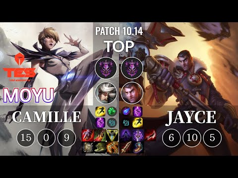 TES Moyu Camille vs Jayce Top - KR Patch 10.14