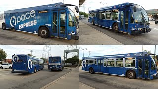 Pace Bus ElDorado National Axess BRT's 6729 On Rt 626, 6417 On Rt 250 & 6479 Not in Service