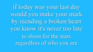 Nickelback If Today was your last day lyrics