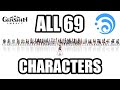 ALL 69 Characters Specialist Dance before Fontaine | Genshin Impact