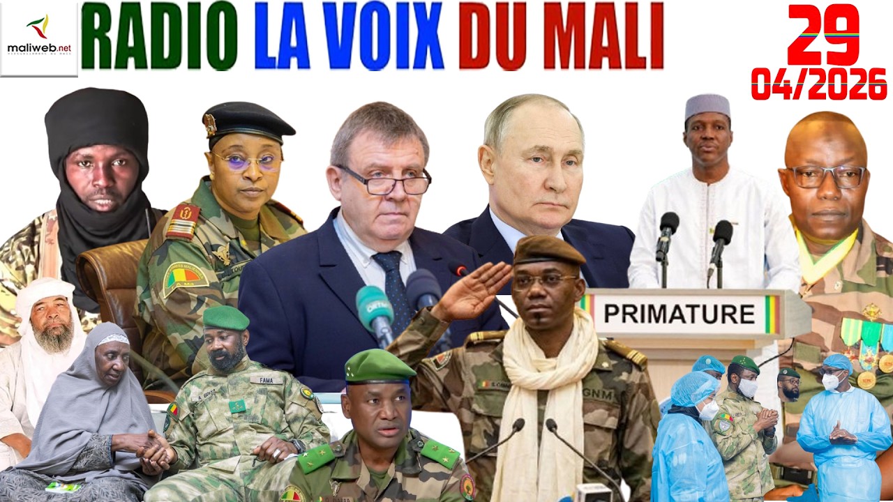 La Revue de Presse de la RADIO LA VOIX DU MALI du 29 Avril 2026