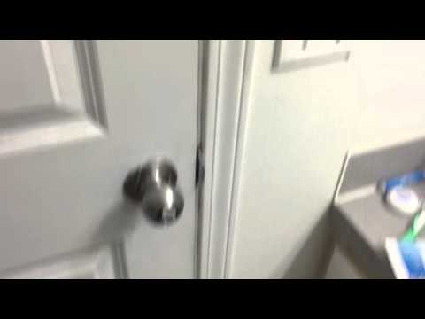 Locked in bathroom because of broken doorknob