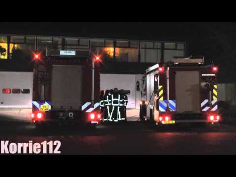 [Korte video] Brandweer peleton oefening bij NEF bedrijven in Dokkum