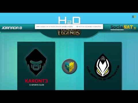 Karont3 VS Celerius: 8 Jornada SocialNAT Pro League 2014 League of legends