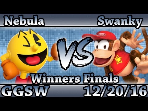 GGSW 12 - Nebula (Pac-Man) Vs. Swanky (Diddy, Cloud) Smash Wii U Winners Finals - Smash 4