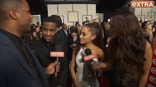 Big Sean Gushes Over Ariana Grande on Grammys Red Carpet