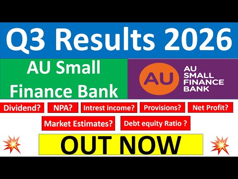 AU Small Finance Bank q3 results 2026 | AU Finance Bank results today | AU Finance Bank Share News
