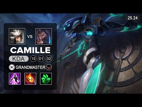 Camille vs Udyr Top - KR Grandmaster - Patch 25.24 Season 15