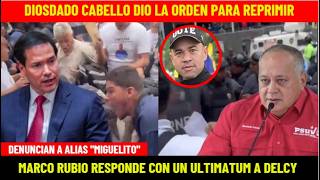 DIOSDADO GAVE THE ORDER TO REPRESS: MARCO RESPONDS WITH AN ULTIMATUM TO DELCY