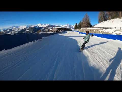 Skiing Pila Italy! Blue Run 15 - Grimod
