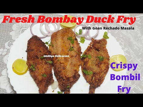 Crispy Bombil Fry|Bombay Duck Fish Fry Recipe|Bombil Fry with Rechado Masala|How to clean BombayDuck