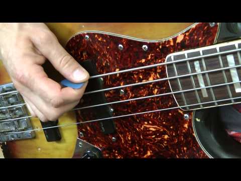 Tec0502 - Plektrum #2 (Oktaven/Saiten überspringen) - German Bass Lesson Tutorial