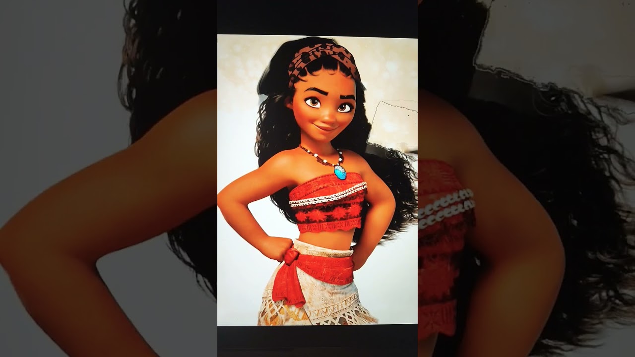 Glowup Vaiana #moana #disney #digitalart #artwork #art #artist #glowup #ShortsWithZita #shorts