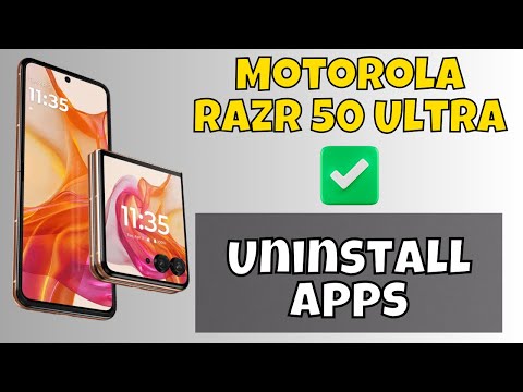 Uninstall Apps Motorola Razr 50 Ultra || How to uninstall apps || APPS deletion settings #latest