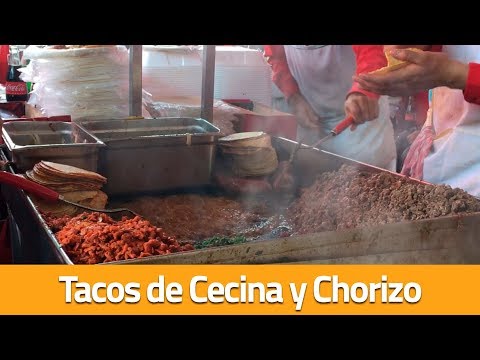 De los mejores... Tacos de Cecina y Chorizo de Querétaro