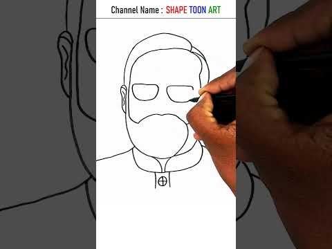 Happy Birthday PM Narendra Modi ji drawing outline easy from 123 - #narendramodi #birthday #drawing