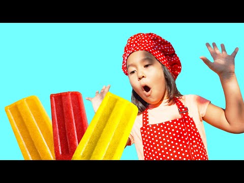 Aru Pretend Play Making Fruit Ice Cream! Fun video for kids!