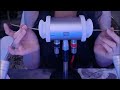 Tingly Ear Cleaning ASMR With Goose Feather Tuning Fork Soft Powder Puff Sounds 1Hr No Talking